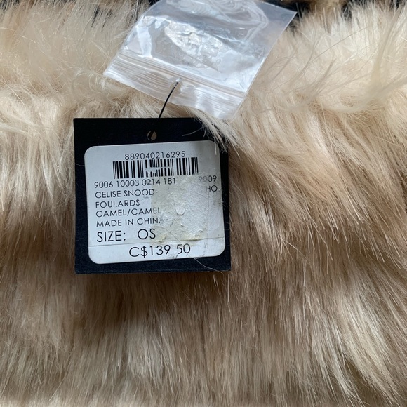 Club Monaco Faux Fur Snood Scarf - Picture 3 of 5